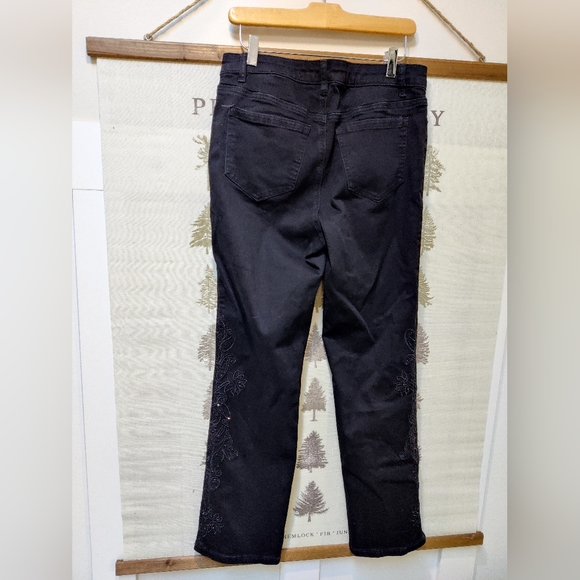 Melanie Lyne Embellished Black Denim - 8 - Picture 6 of 9